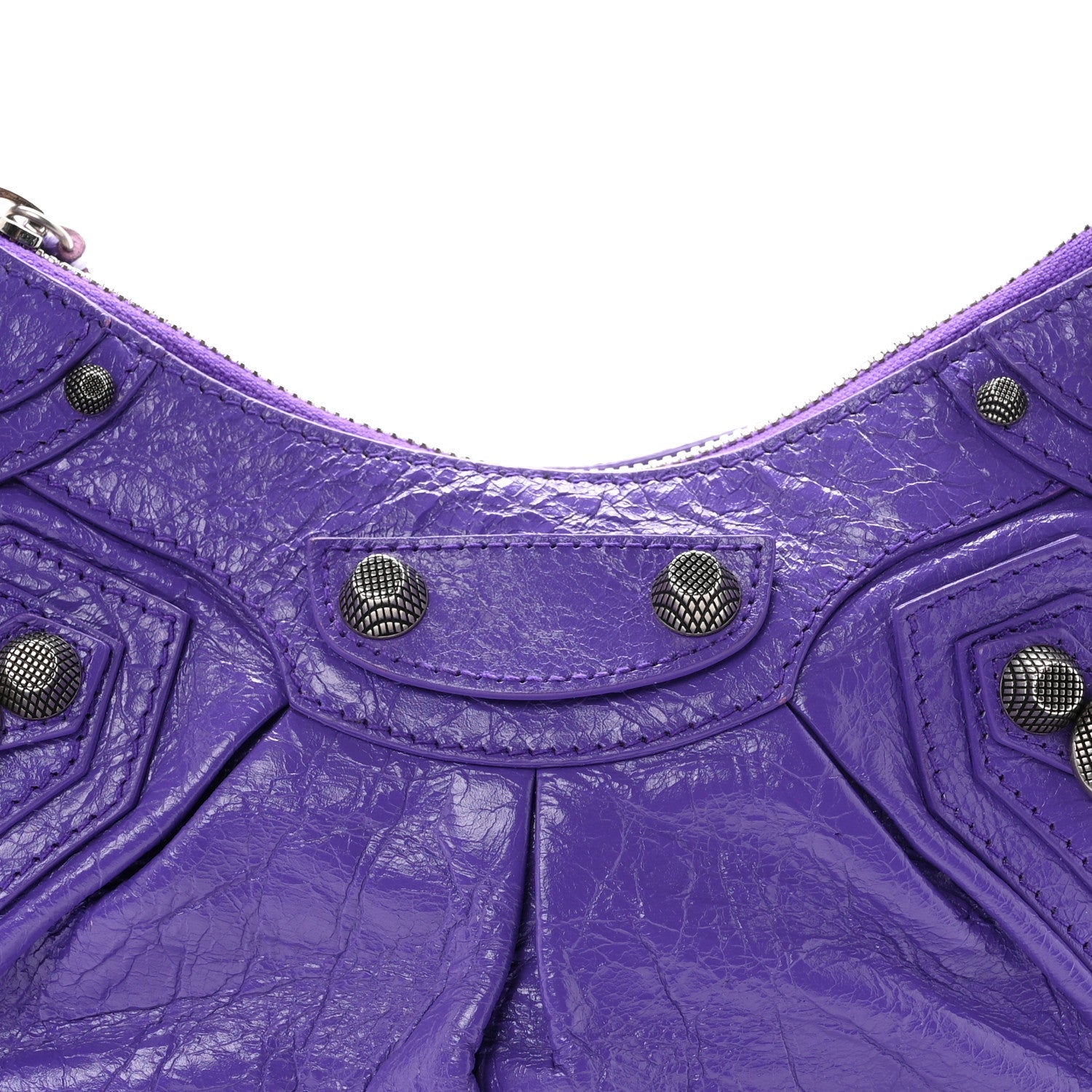 Agneau Arena Le Cagole Shoulder Bag XS Purple