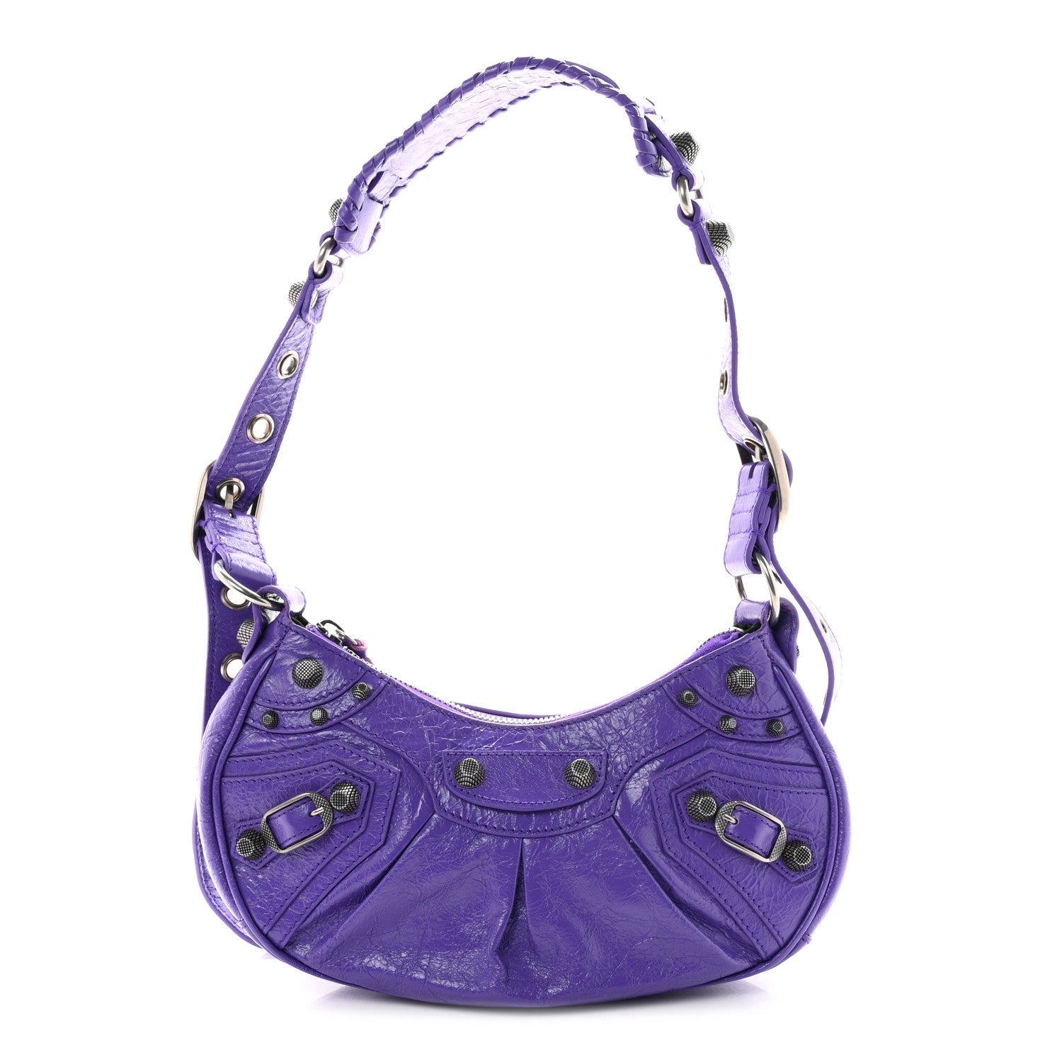 Agneau Arena Le Cagole Shoulder Bag XS Purple