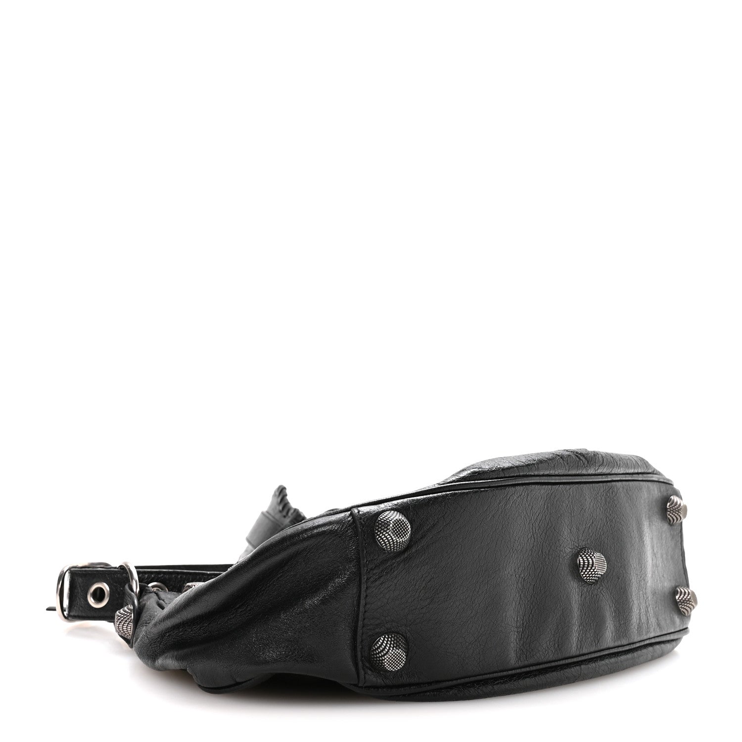 Agneau Arena Small Le Cagole Shoulder Bag Black