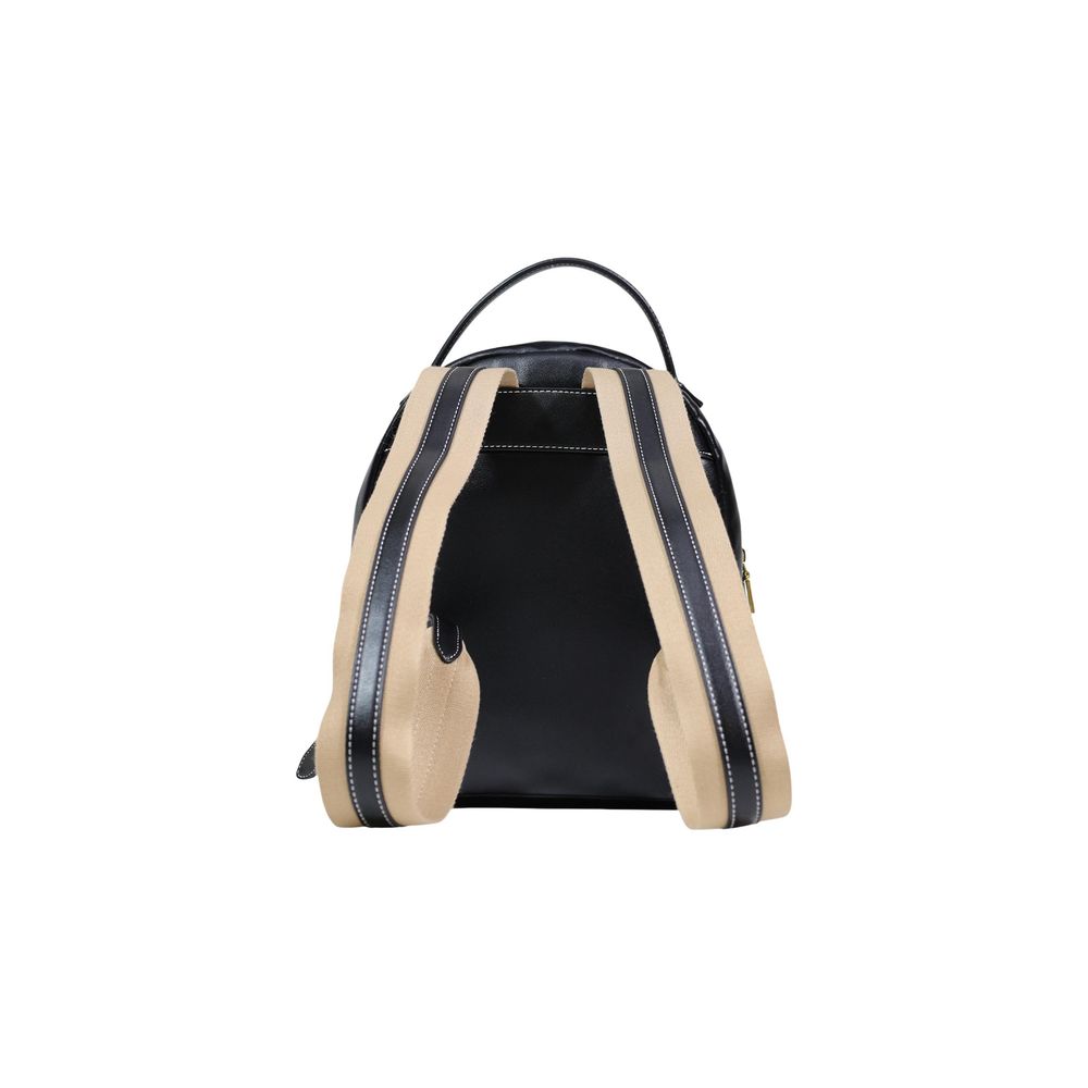 Black Polyurethane Backpack