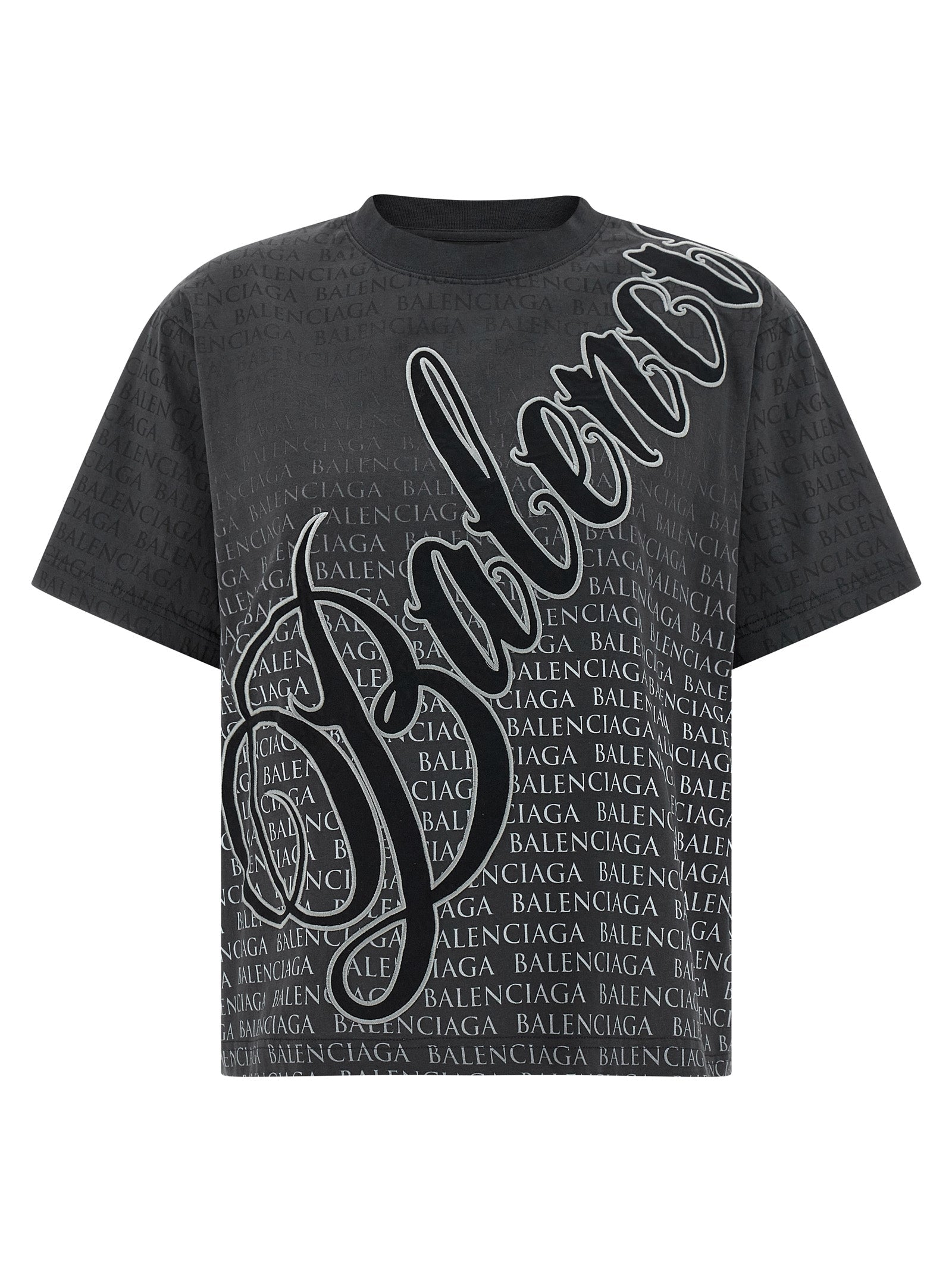 Balenciaga Black Cotton Women's T-Shirt