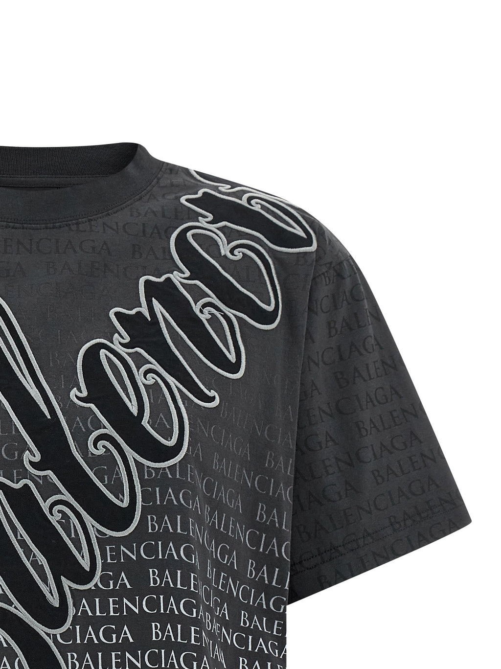 Balenciaga Black Cotton Women's T-Shirt