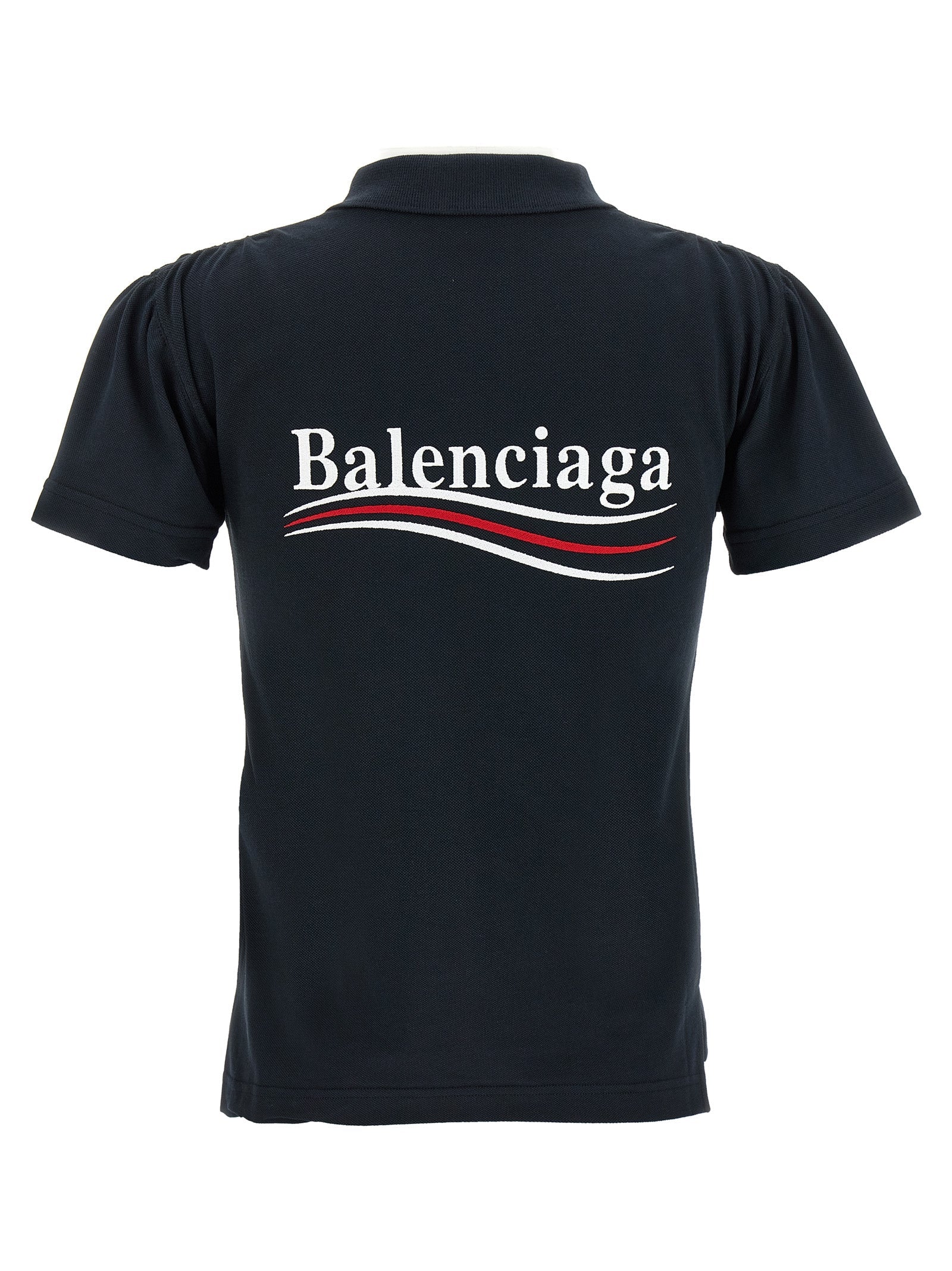 Balenciaga Blue Cotton Polo Women's Shirt
