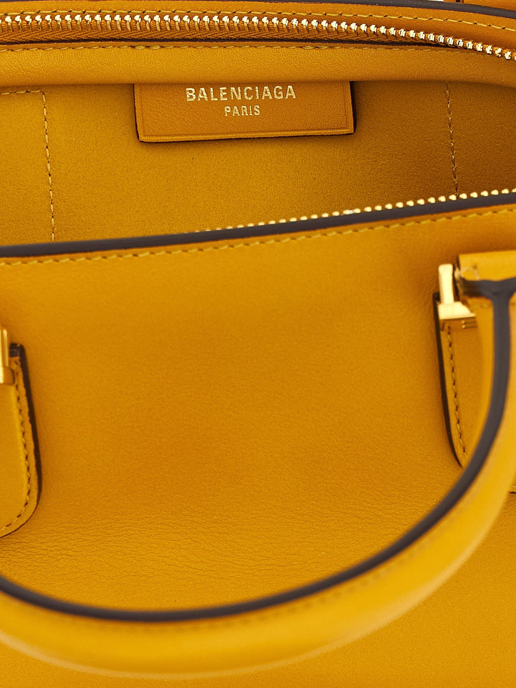 Mini Yellow Calfskin Satchel