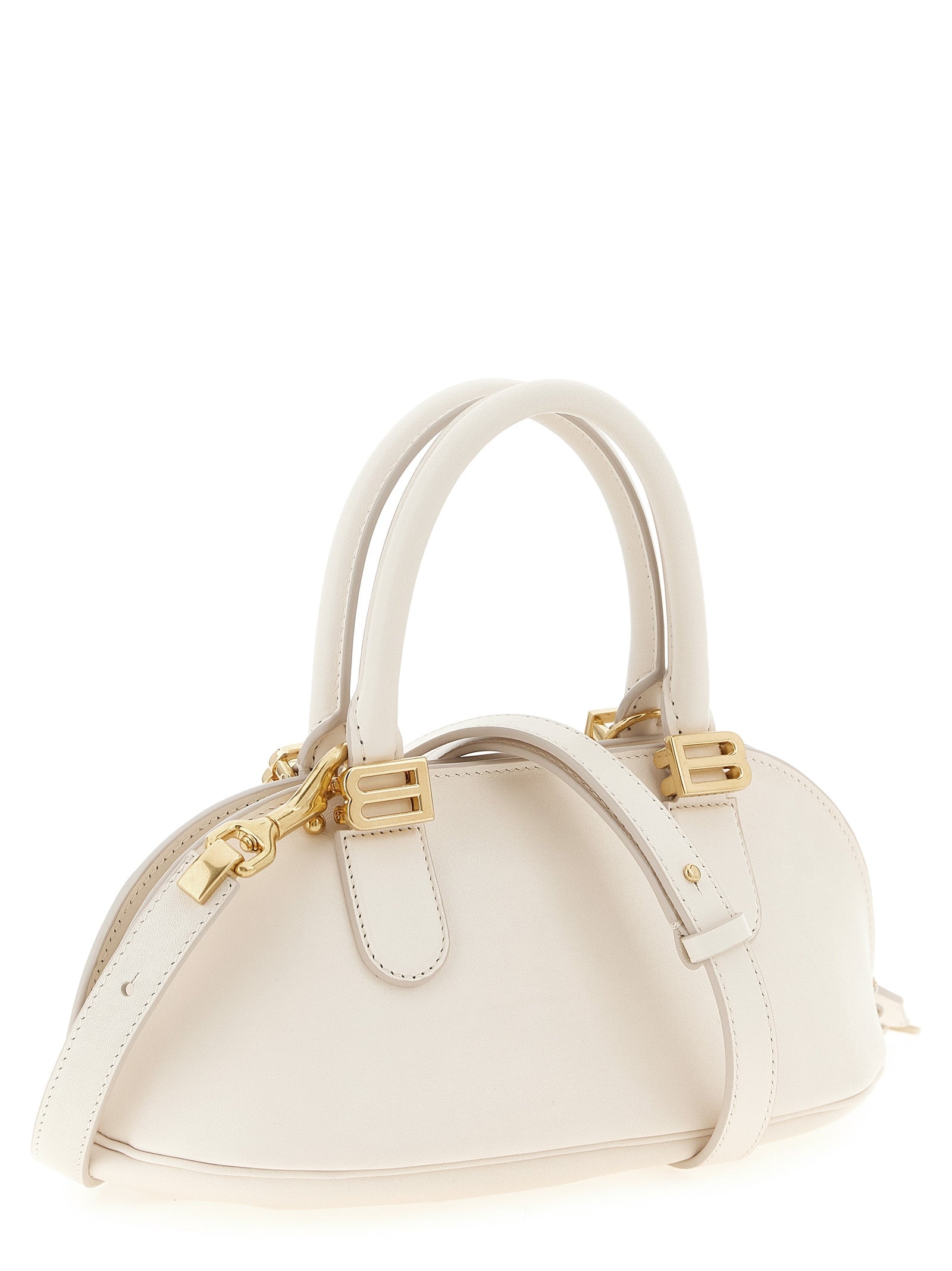 White Calfskin Mini Smooth Handbag