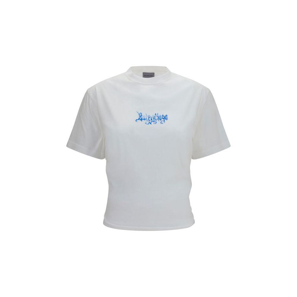 Balenciaga White Cotton women T-Shirt