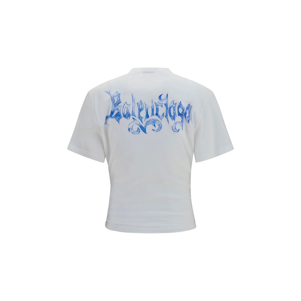 Balenciaga White Cotton Women's T-Shirt