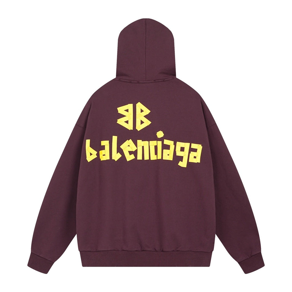 Balenciaga Print LOGO Hoodie