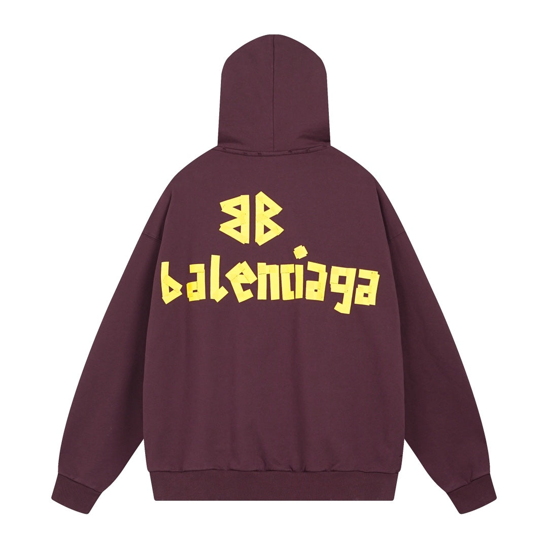 Balenciaga Print LOGO Hoodie