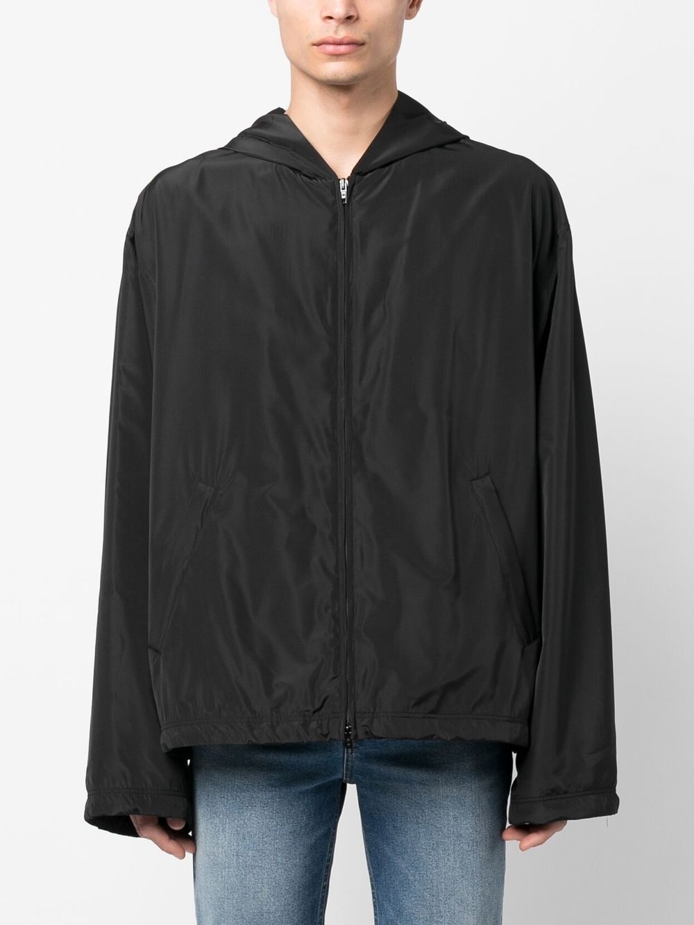 Balenciaga Balenciaga logo-print Hooded Windbreaker