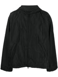 Balenciaga Women's Logo-Print Hooded Windbreaker