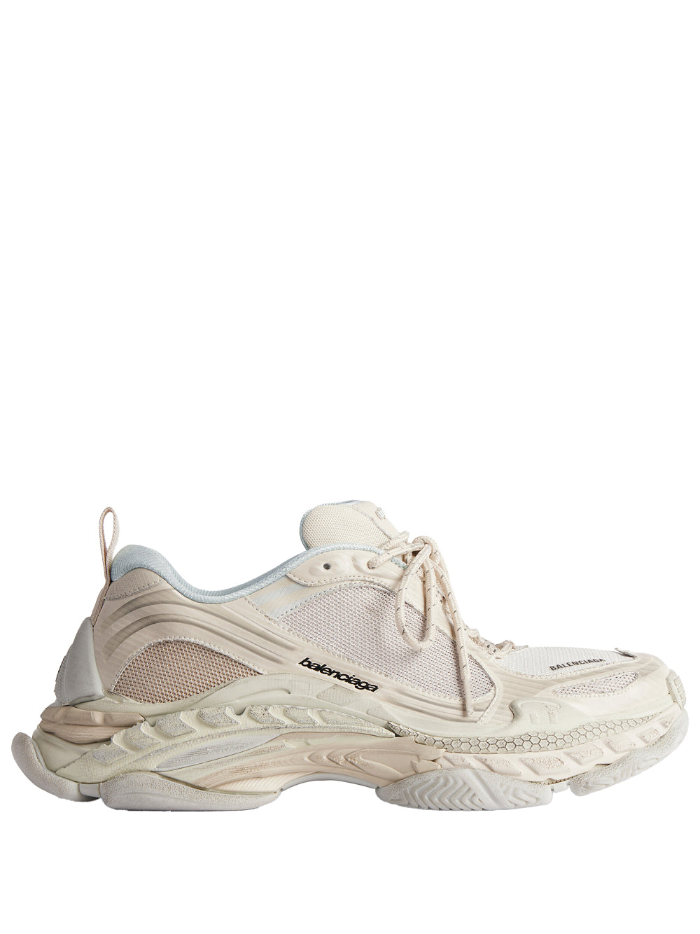 Balenciaga Women Triple S.2 Worn-Out Effect Mesh Sneakers