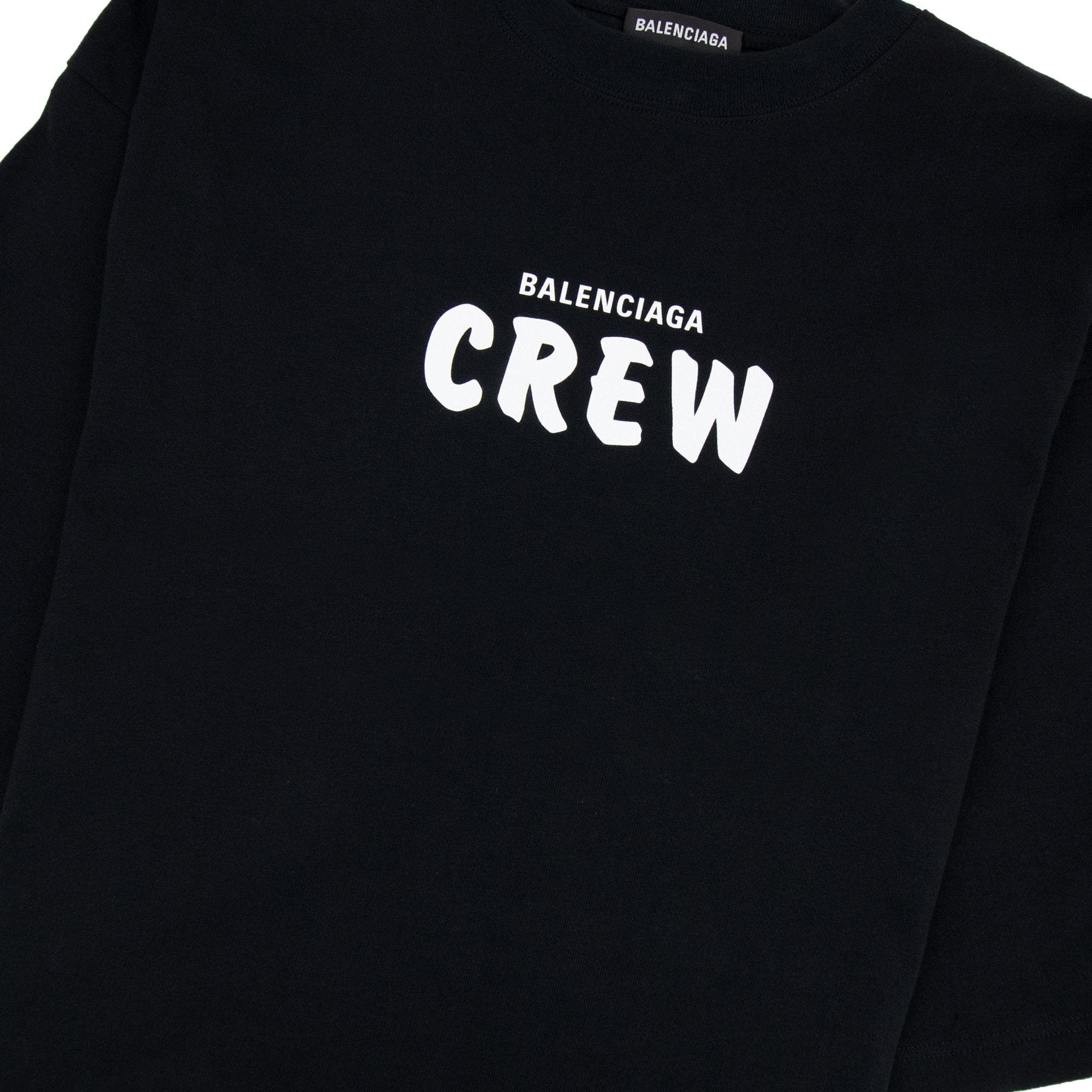 Balenciaga Oversized Crew T-Shirt Black