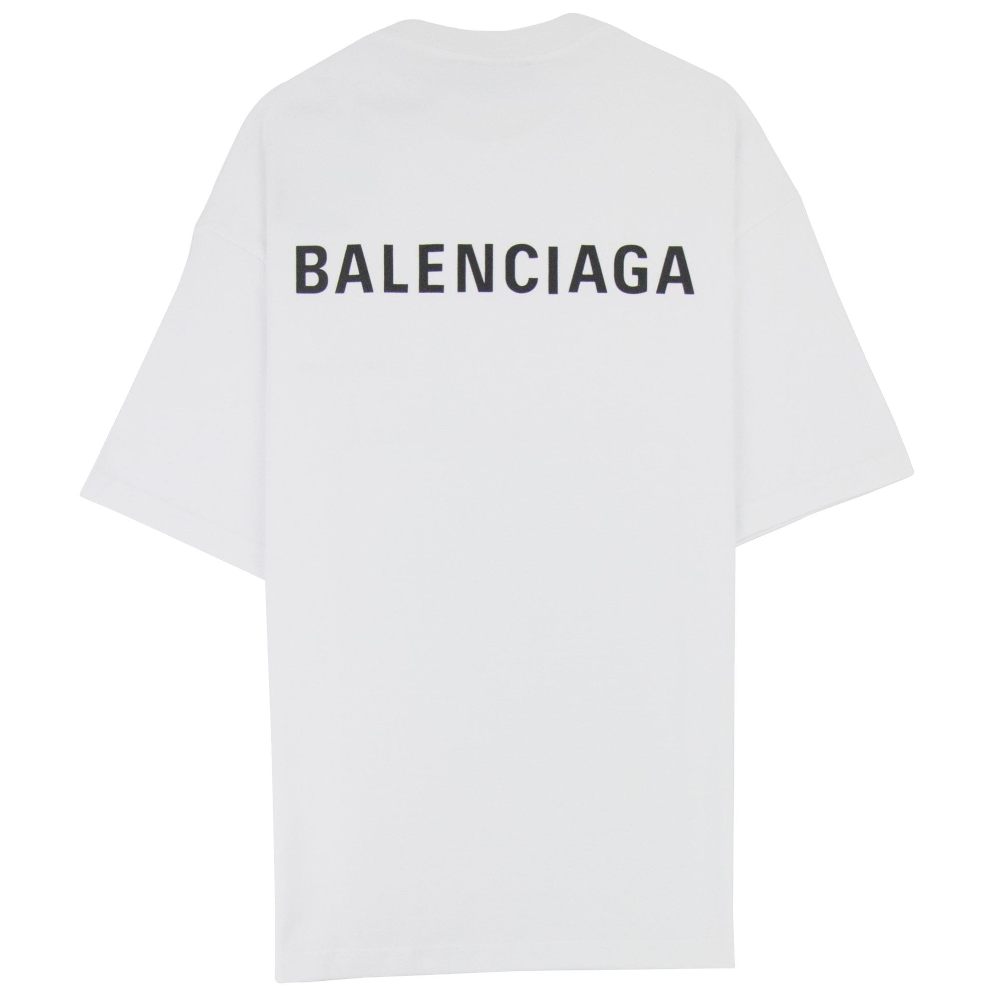 Balenciaga Logo Crewneck T-Shirt  White