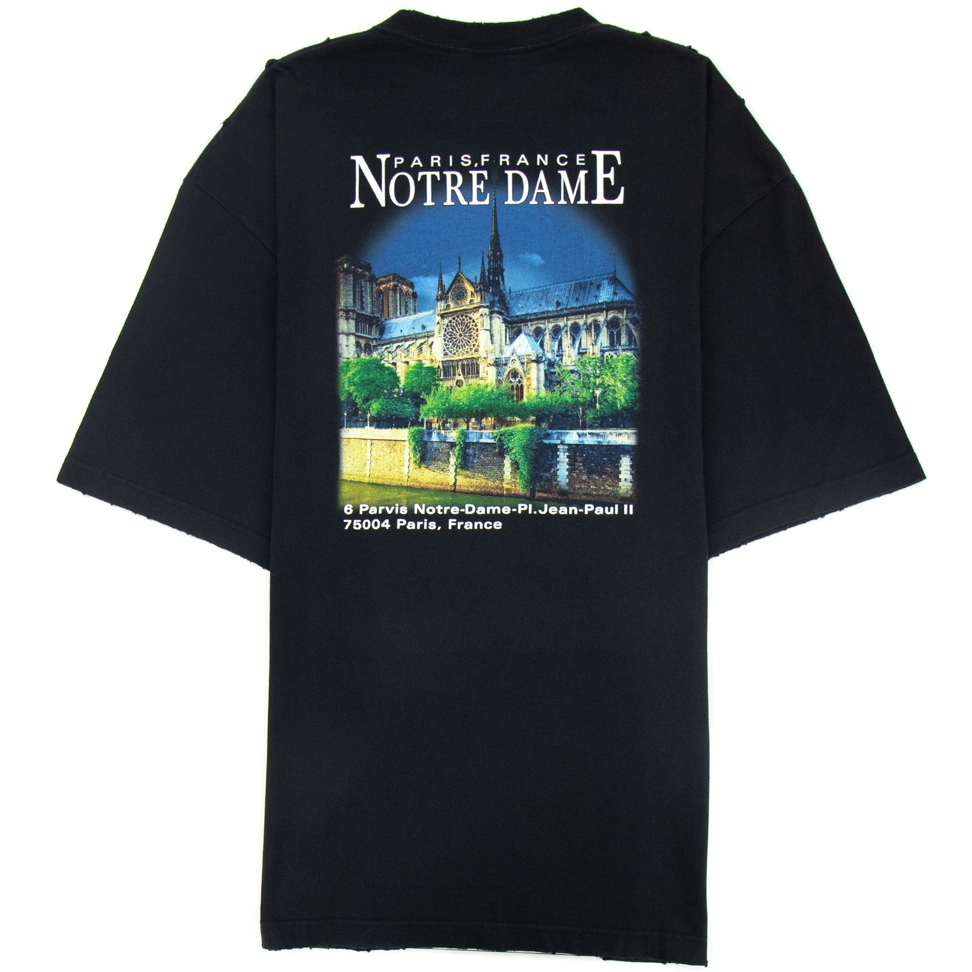 Balenciaga Sacr?-Coeur Print Oversized T-shirt Black