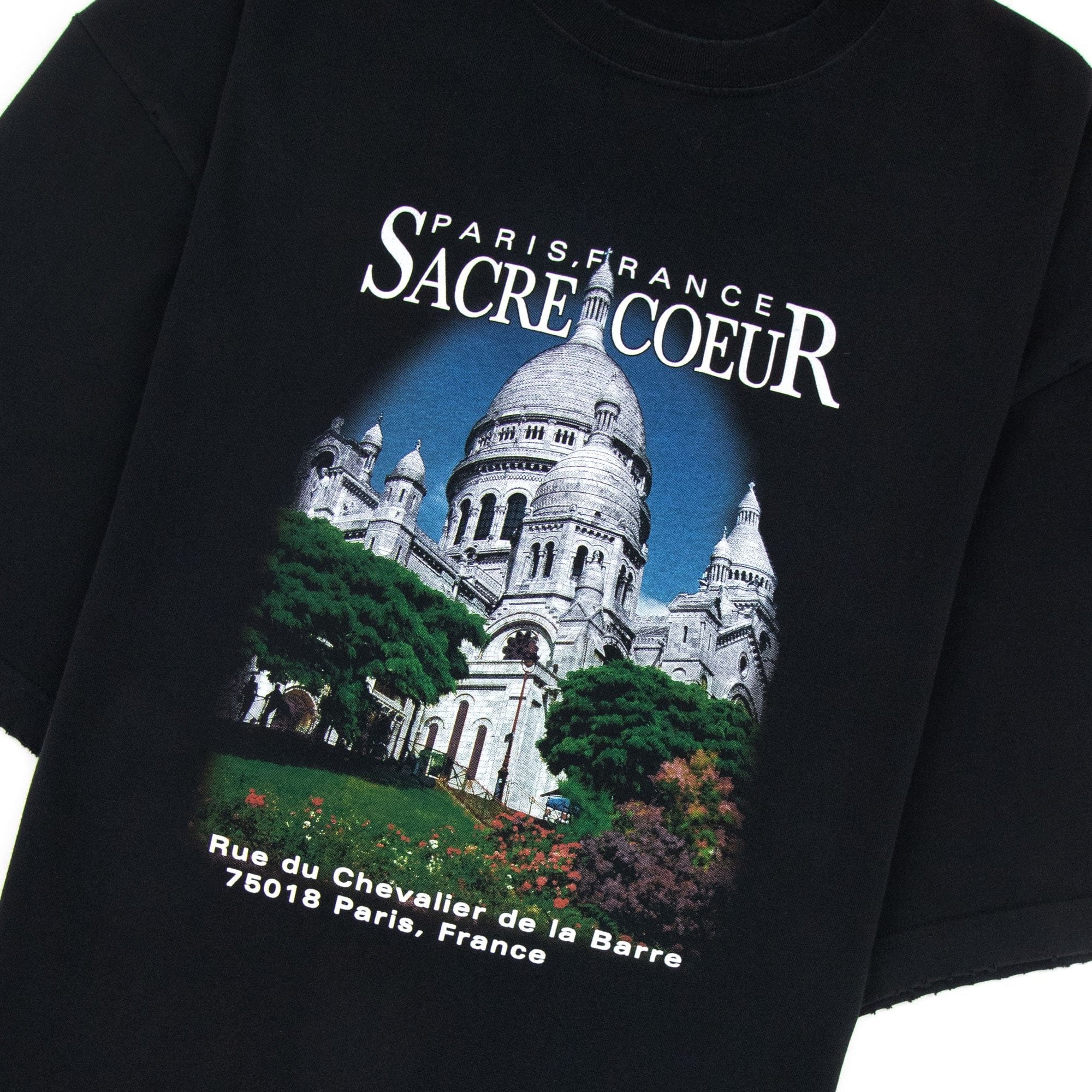 Balenciaga Sacr?-Coeur Print Oversized T-shirt Black