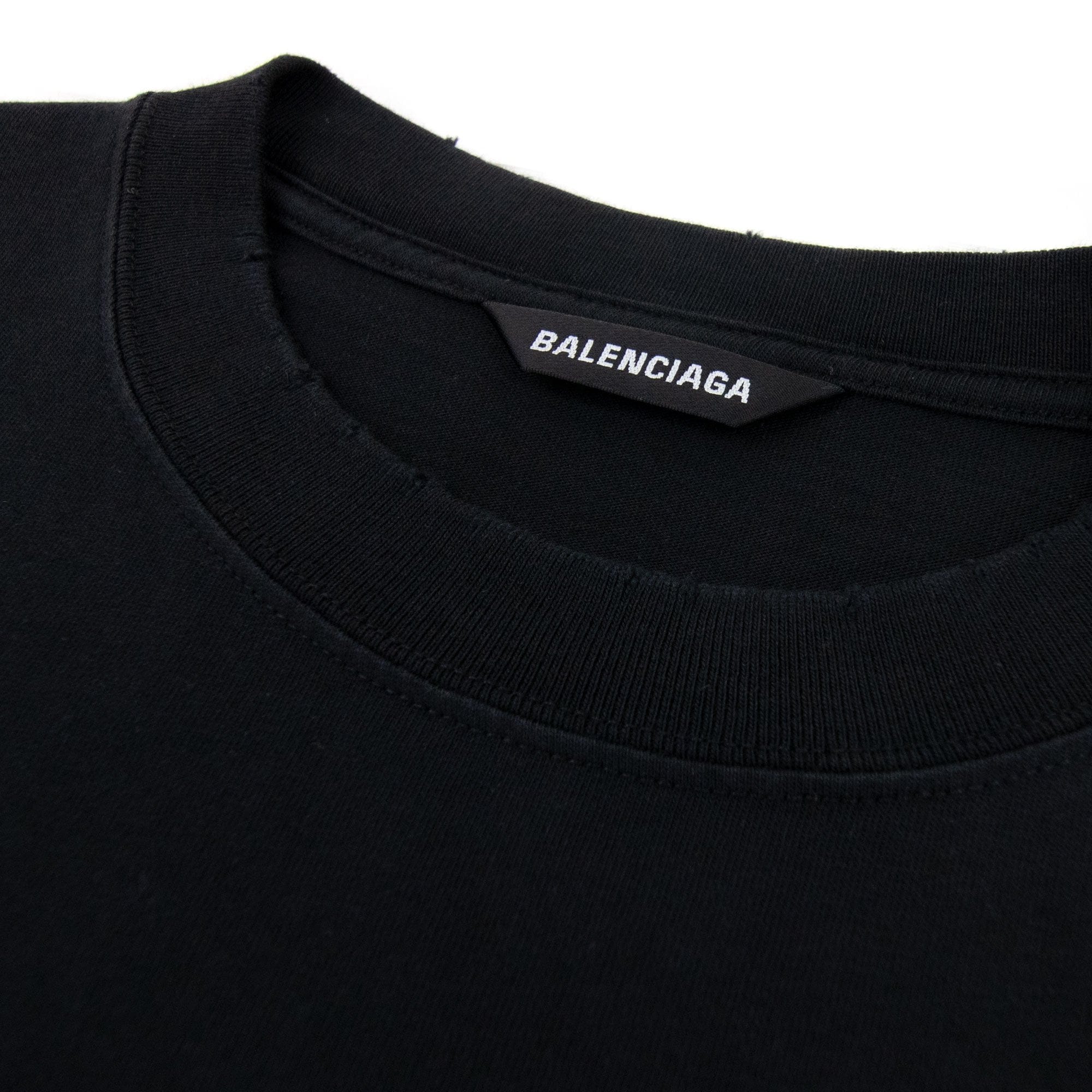 Balenciaga Sacr?-Coeur Print Oversized T-shirt Black