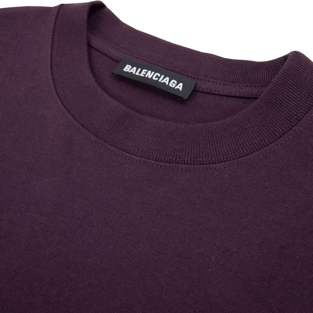 Balenciaga Copyright T-shirt Wine