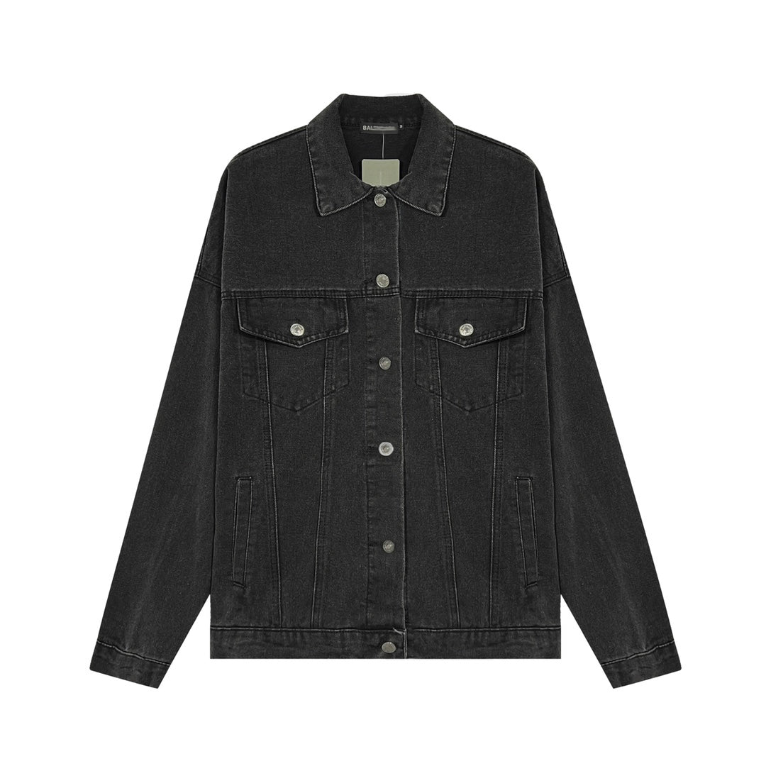 Balenciaga 2025SS Black LOGO Jacket