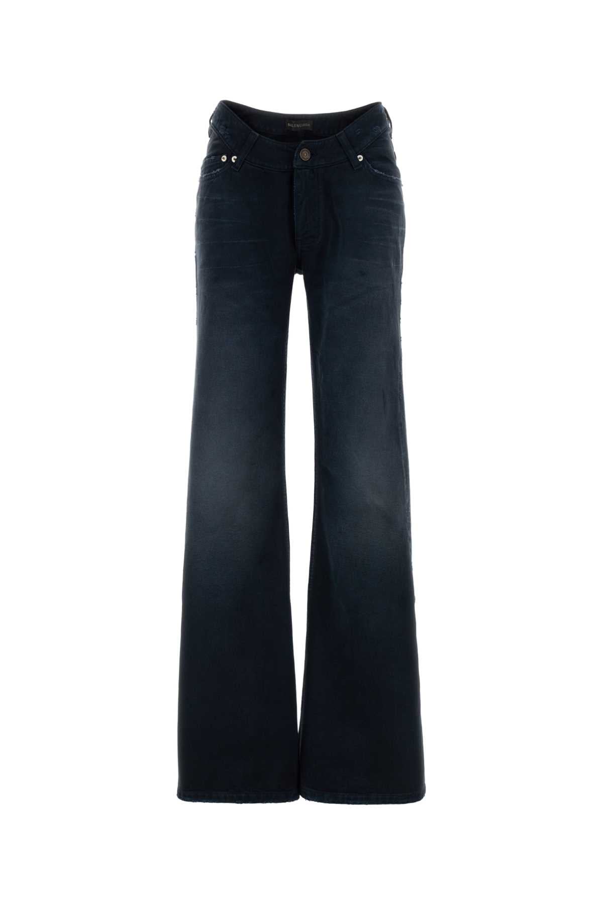 Balenciaga Women Navy Blue Denim Jeans