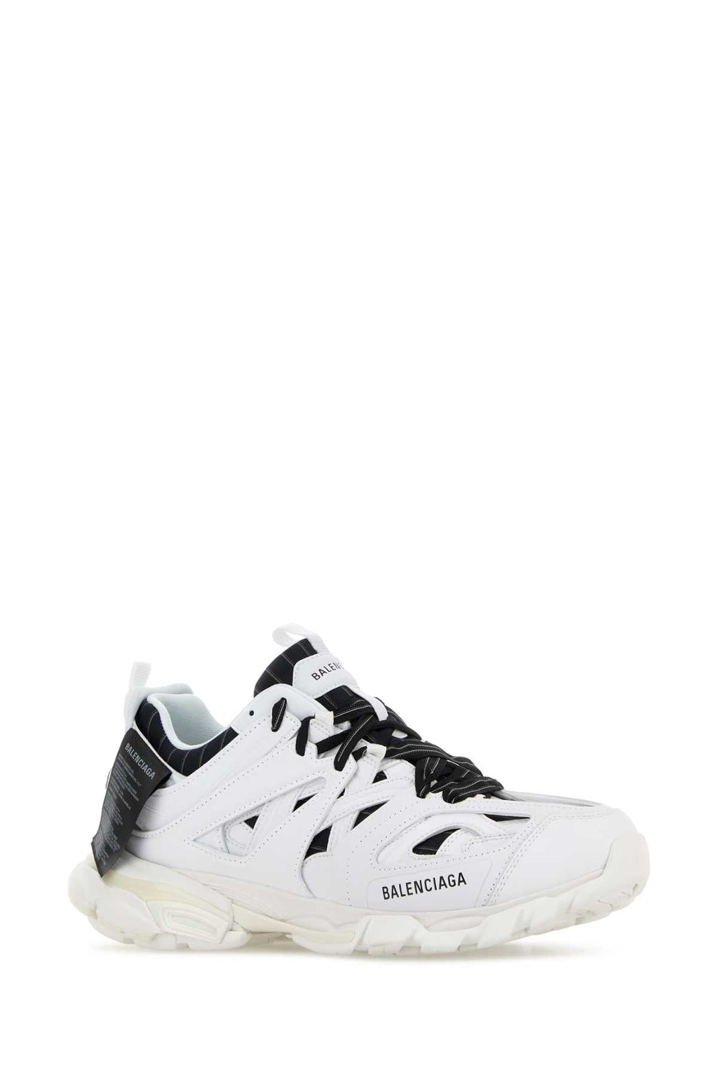 Balenciaga Men White Rubber And Fabric Track Sneakers
