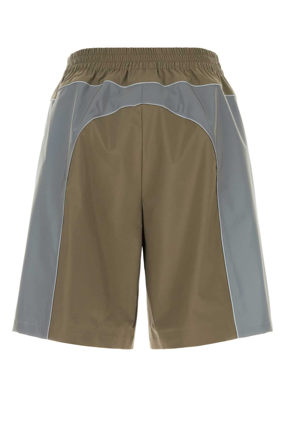 Balenciaga Men Mud Tech Fabric Bermuda Shorts