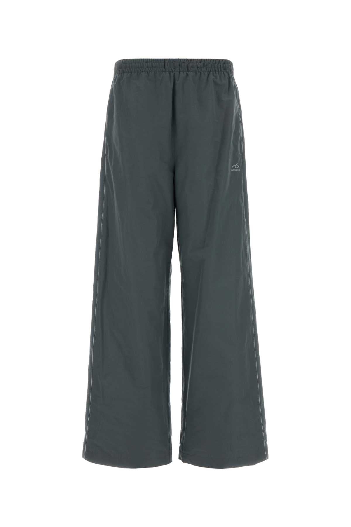 Balenciaga Men Dark Grey Cotton And Nylon Joggers
