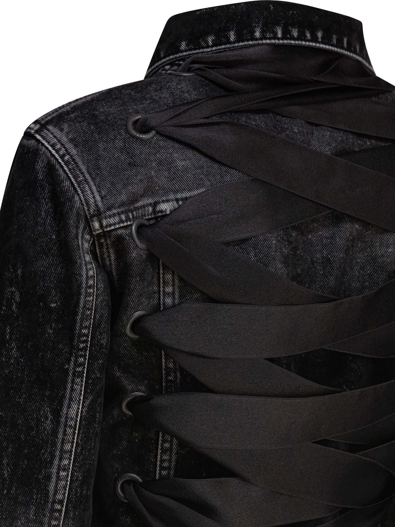 Balenciaga Women's Black Denim Jacket