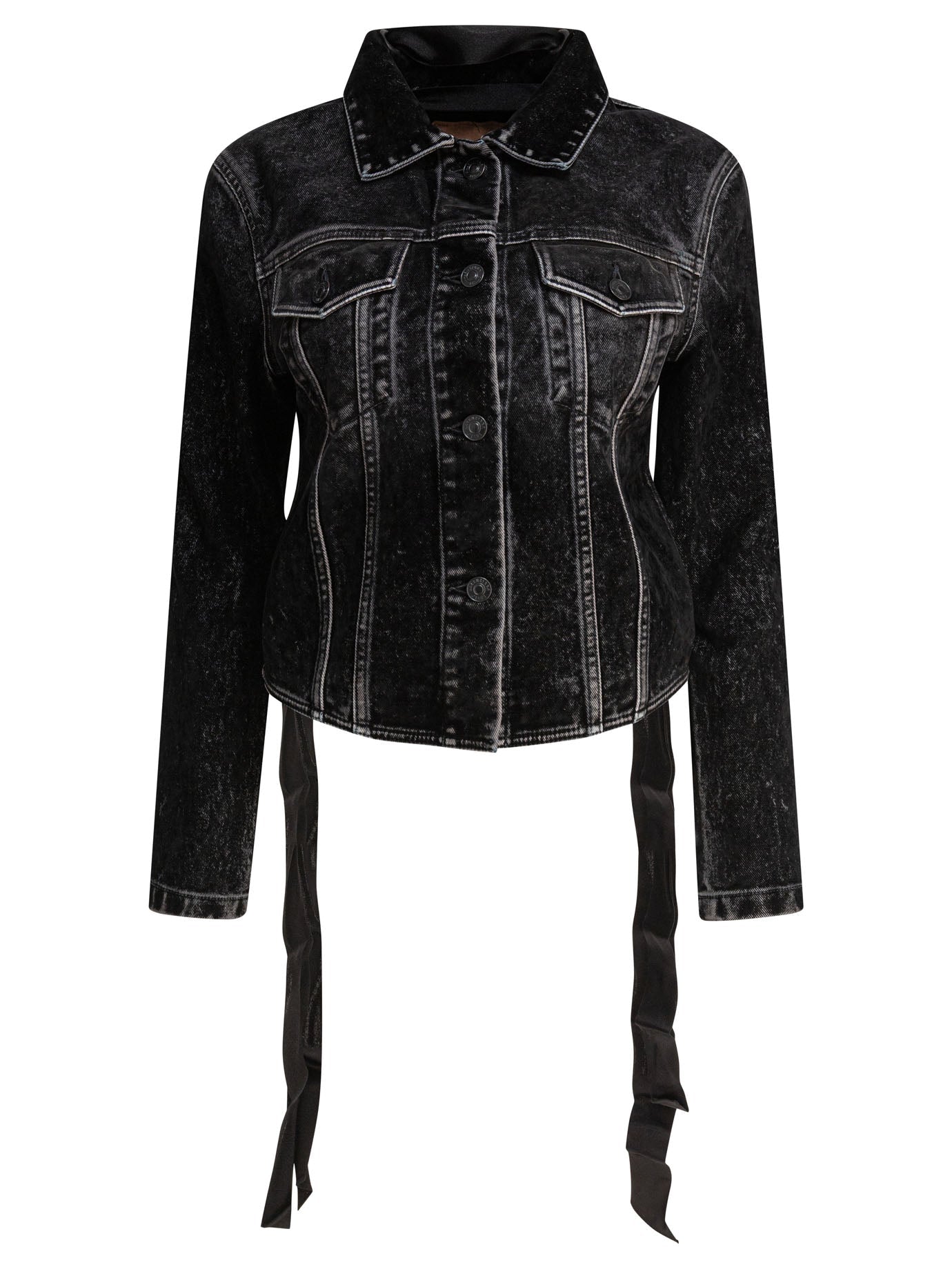 Balenciaga Women's Black Denim Jacket