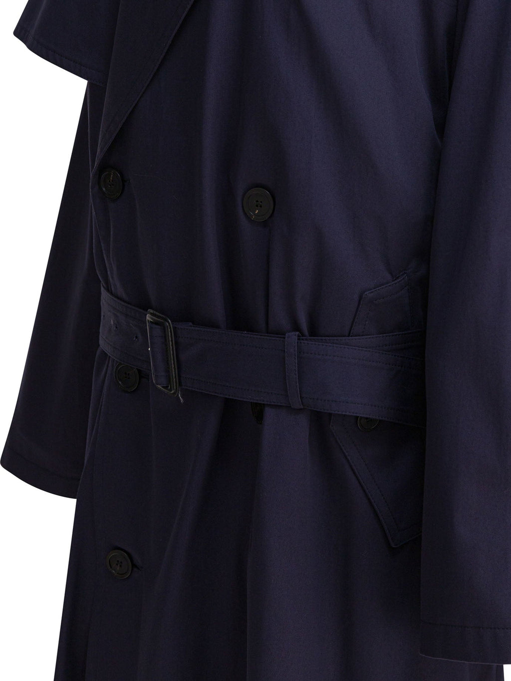 Balenciaga Women Cotton Coat Blue