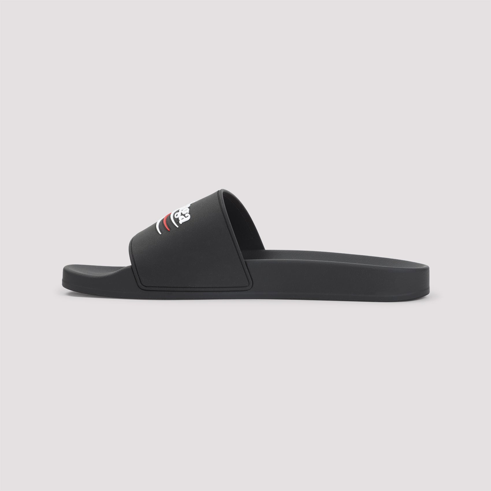 Balenciaga Pool Rubber Political Logo Slide Men