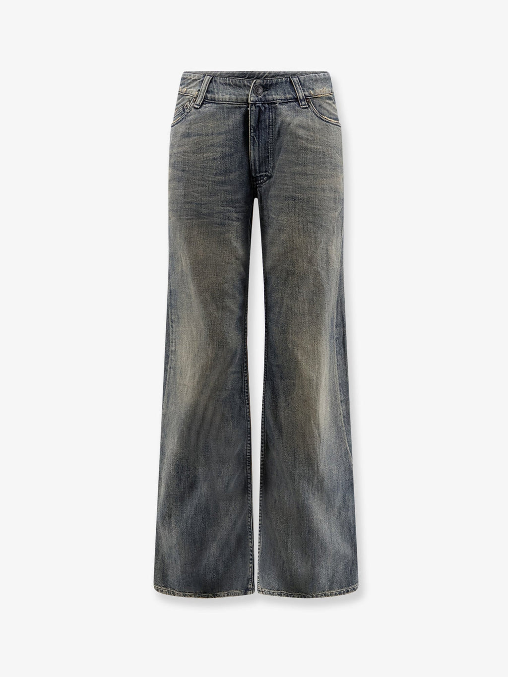 Balenciaga Women Curved Waist Pants Jeans