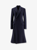 Balenciaga Women Godet Midi Double-Breasted Wool Coat