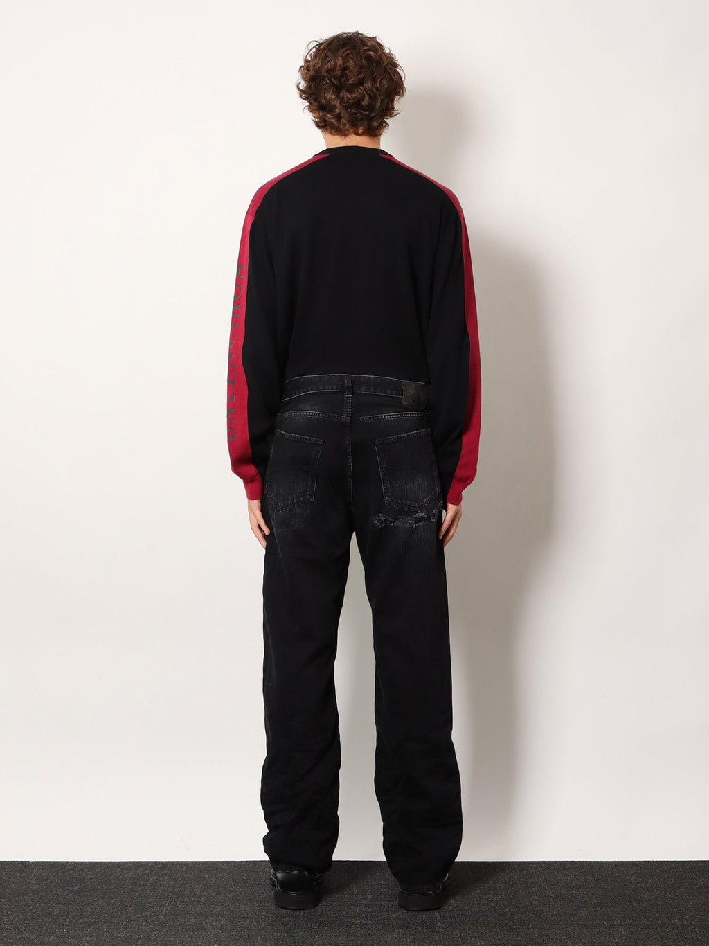 Balenciaga Men Black Denim Jeans