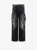 Balenciaga Cargo Black Denim Trousers Men