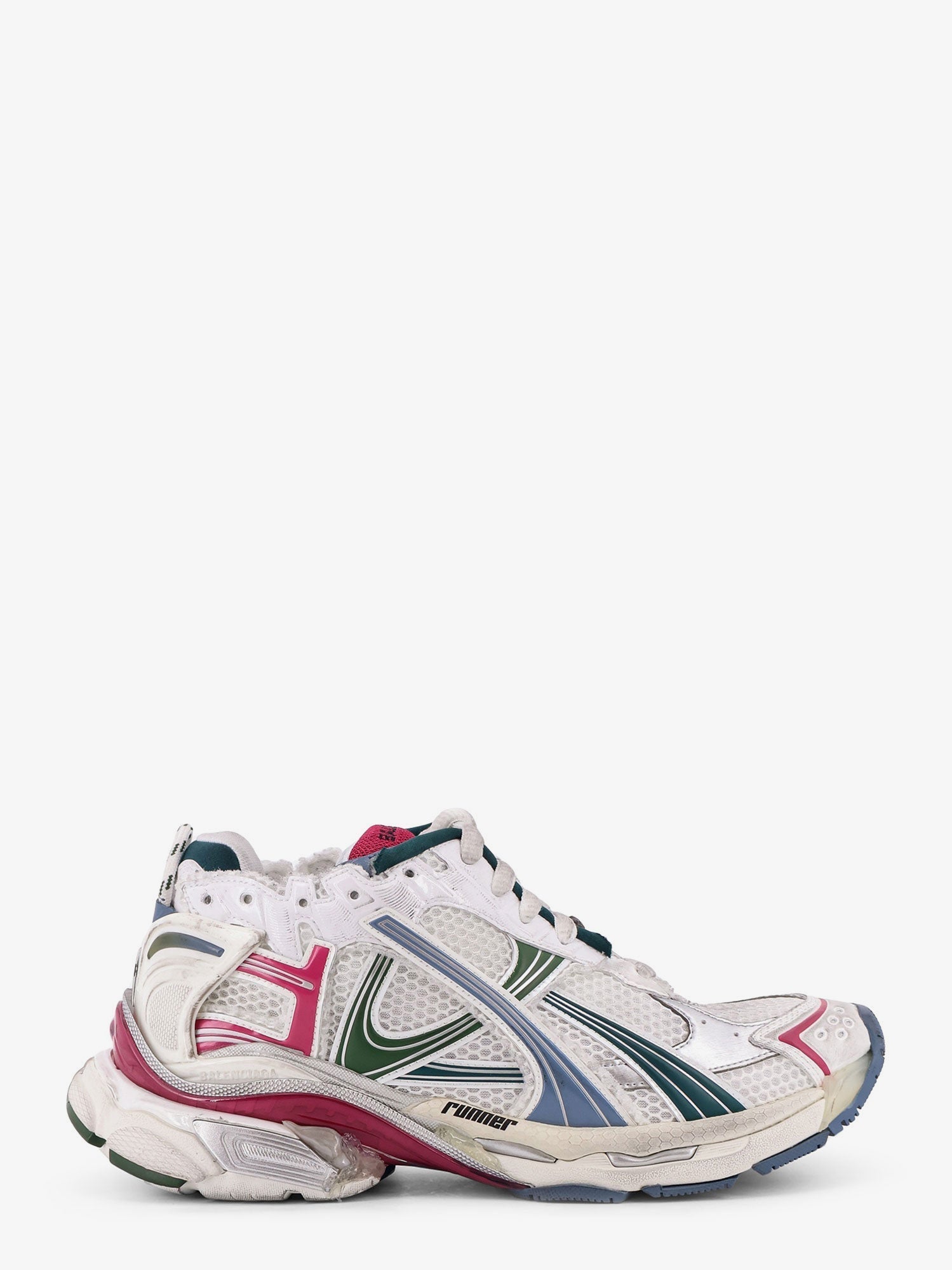 Balenciaga Men Runner Low-Top Mesh Sneakers