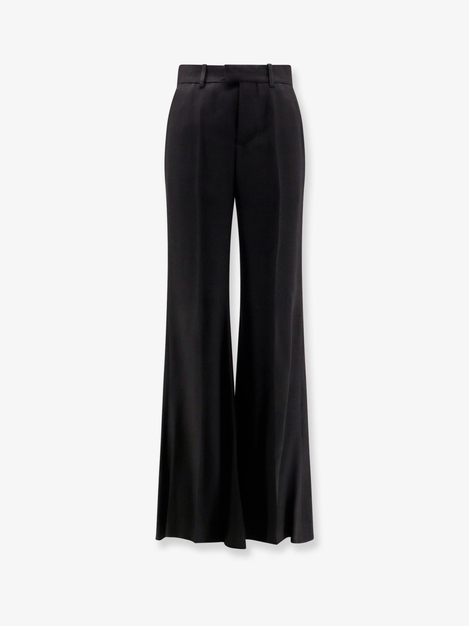 Balenciaga Women Viscose Trousers With Flared Bottom