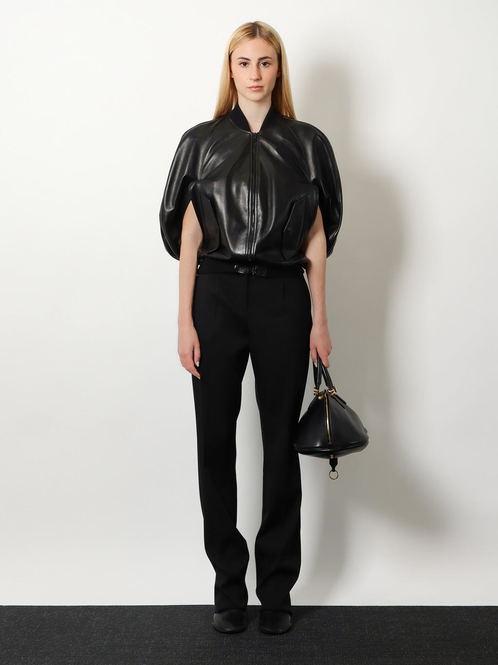 Balenciaga Women Slim Tailored Wool Trousers