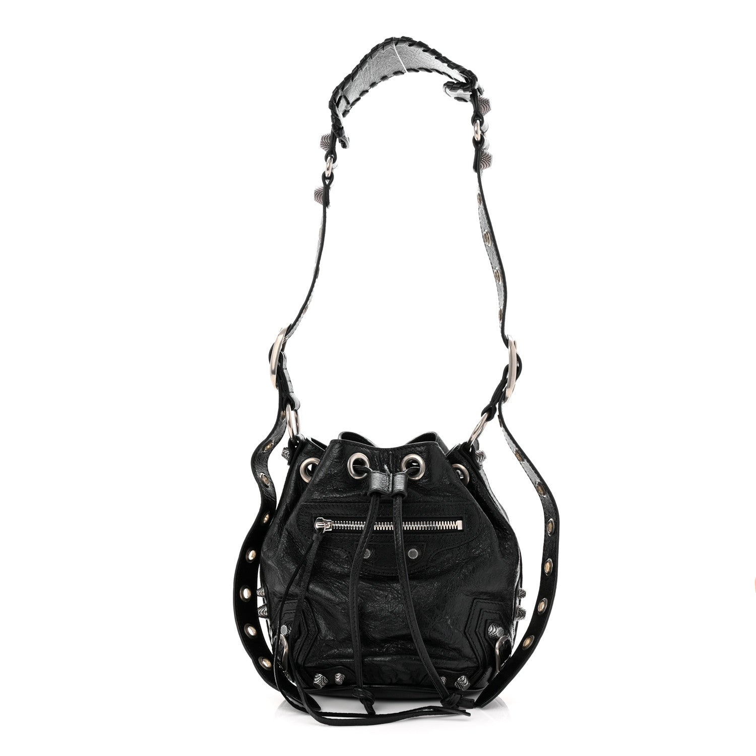 Agneau Arena Le Cagole Bucket Bag XS Black