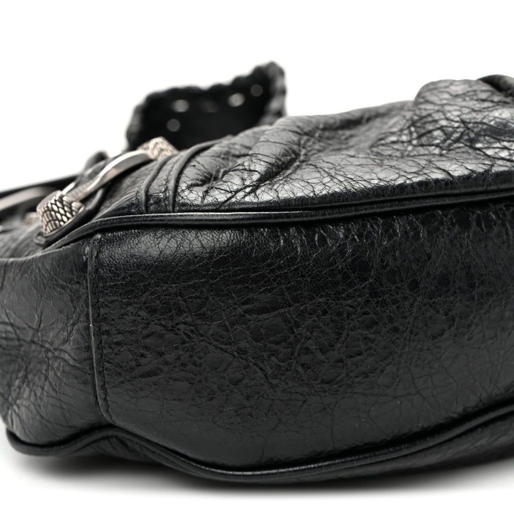 Agneau Arena Le Cagole Shoulder Bag XS Black