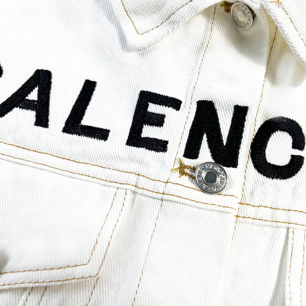 Balenciaga White Embroidery Jacket