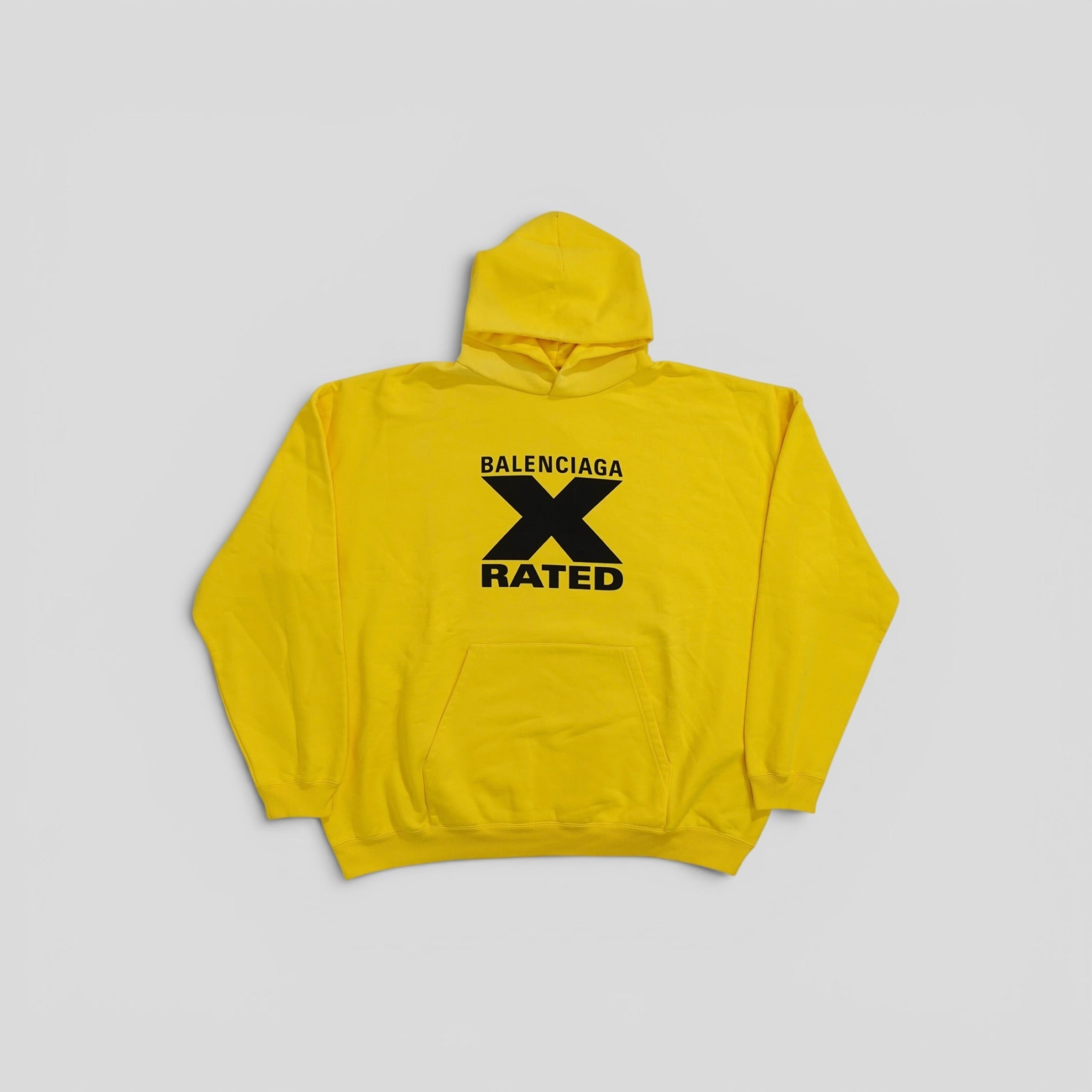 Balenciaga Oversized X Rated Hoodie in Yellow