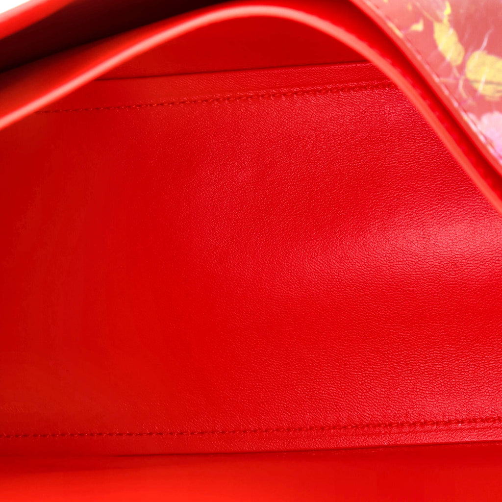 Crush Sling Shoulder Bag Printed Leather Large
