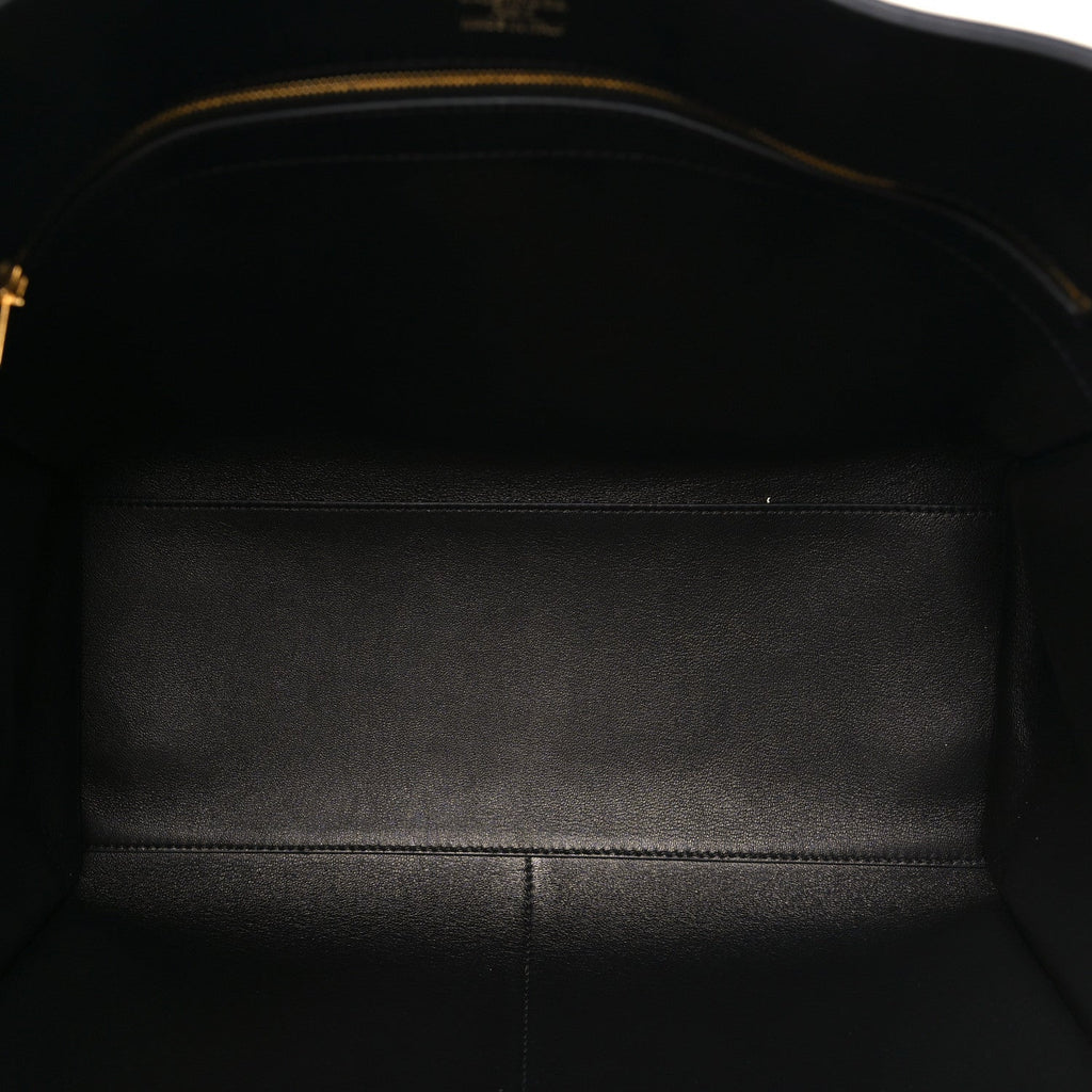 Smooth Calfskin Hampton Carry All Bag Black