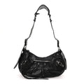 Agneau Arena Small Le Cagole Shoulder Bag Black