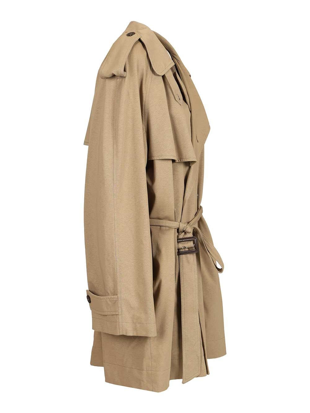 Balenciaga Women Cropped Trench Coat