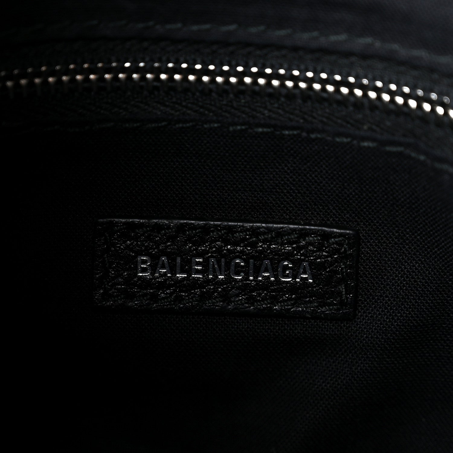 Calfskin Logo XXS Shopping Tote Black