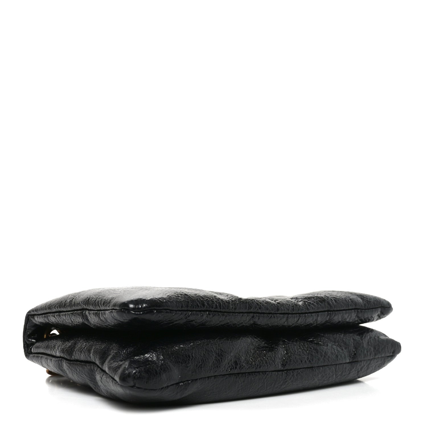 Arena Puffy Monaco Chain Shoulder Bag Black