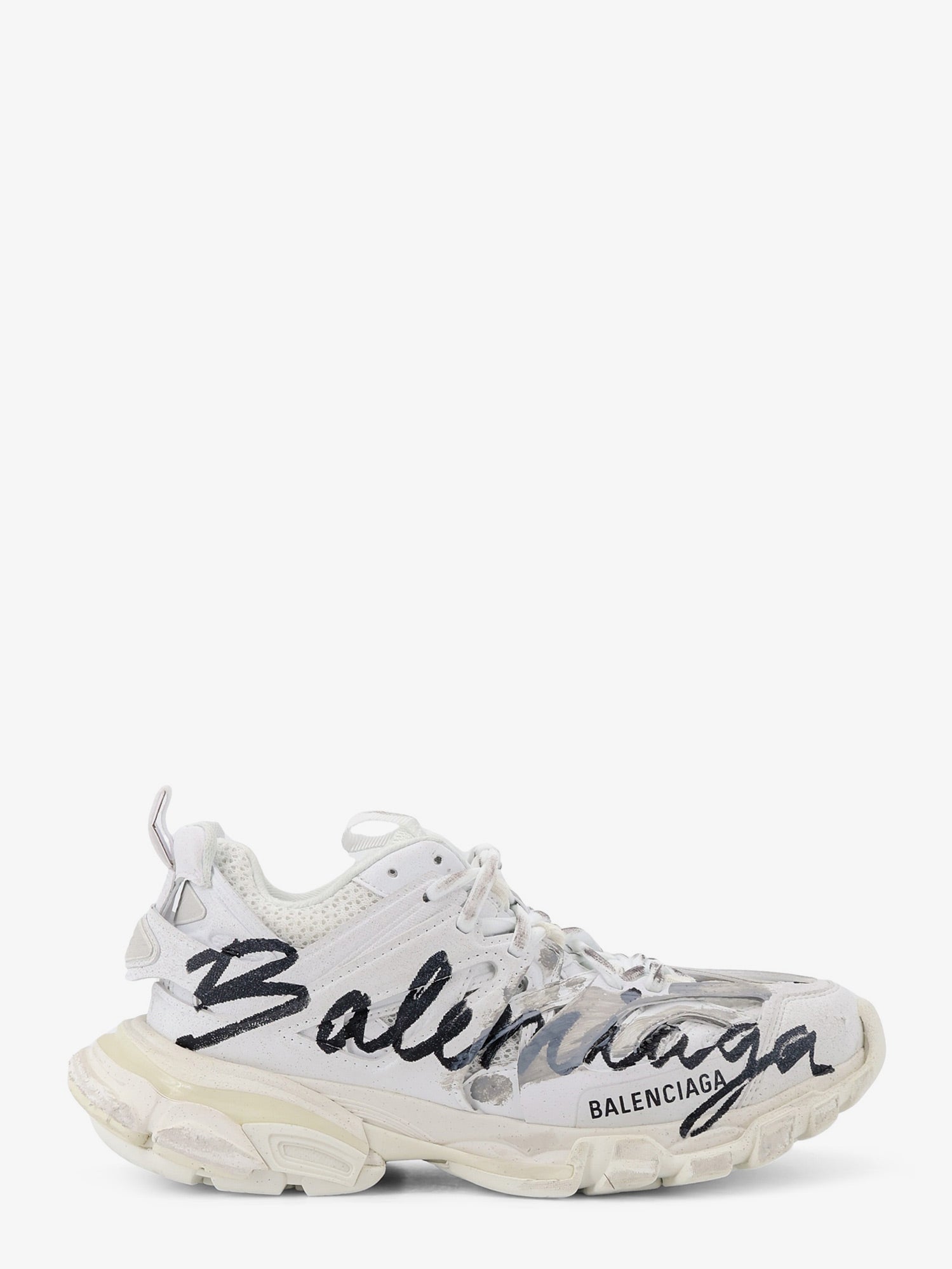 Balenciaga Women Track Signature Sneakers With Side Logo Print