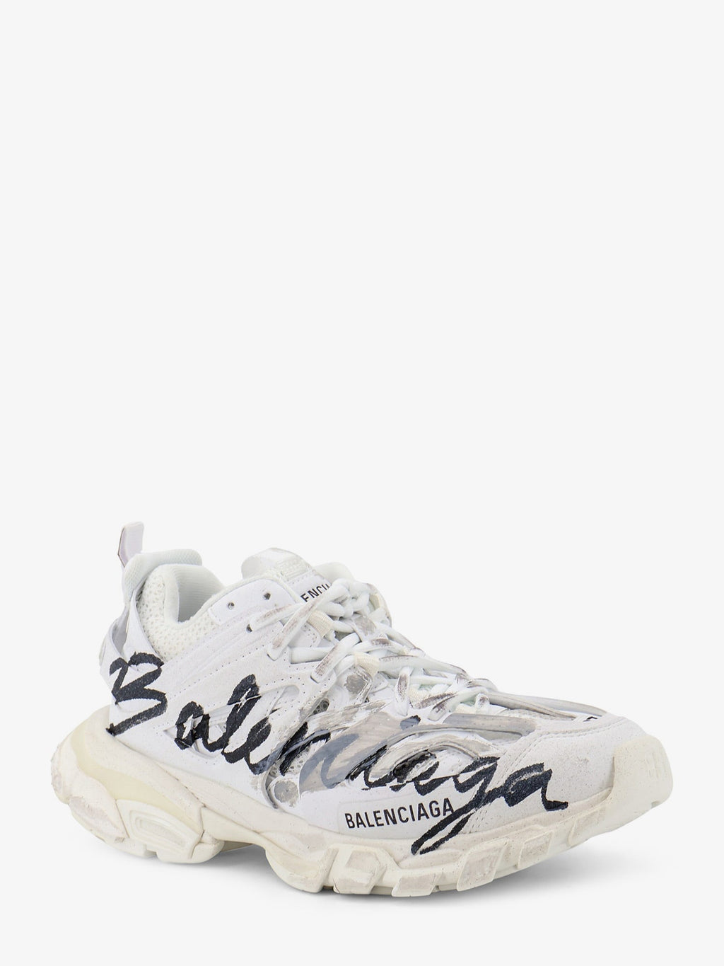 Balenciaga Women Track Signature Sneakers With Side Logo Print